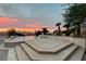 Relaxing pool and spa area with sunset views at 10 Dry Brook Trl, Henderson, NV 89052