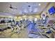 Fitness center with treadmills, stationary bikes, and weight equipment at 5653 Pleasant Palms St, North Las Vegas, NV 89081