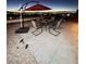 Outdoor patio furniture with city views at night at 1056 Calico Ridge Dr, Henderson, NV 89011