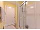 Bathroom with shower and exterior access at 4138 Toronto Cir, Las Vegas, NV 89121