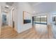 Bright hallway with light wood-look floors at 477 Highview Ridge Ave, Las Vegas, NV 89138