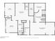 Second-floor layout with primary bedroom, bathroom, and additional rooms at 969 Cutter St, Henderson, NV 89011