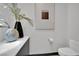 Clean lines and modern fixtures highlight this contemporary bathroom at 28 Rainbow Point Pl, Henderson, NV 89011