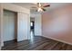 Bedroom with closet and gray flooring at 499 Kristin Ln, Henderson, NV 89011