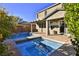 Relaxing backyard oasis featuring a sparkling pool and spa at 2832 Aragon Terrace Way, Henderson, NV 89044