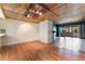 Open dining area with wood floors and a unique tiled insert at 2484 Sabado St, Las Vegas, NV 89121