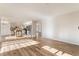 Bright dining area with hardwood floors and a chandelier at 7813 Paper Flower Ct, Las Vegas, NV 89128