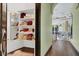 Well-organized linen closet with ample shelving for storage at 2200 Glenbrook Way, Las Vegas, NV 89117