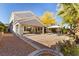 Large backyard patio with covered seating area and gazebo at 11132 Ferragamo Ct, Las Vegas, NV 89141