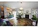 Open dining area with a view of the kitchen and living room at 7268 Drifting River Ct, Las Vegas, NV 89149