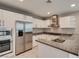 Modern kitchen with stainless steel appliances and granite countertops at 4525 Dean Martin Dr # 2704, Las Vegas, NV 89103