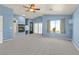 Spacious bedroom with fireplace and private access to balcony at 180 Horizon View Dr, Henderson, NV 89015