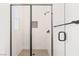 Clean and spacious shower with glass enclosure at 6380 Leeland Ct, Las Vegas, NV 89149