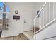 Bright entryway with staircase and storage at 7705 Allano Way, Las Vegas, NV 89128