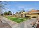 Well-maintained bocce ball court with benches and landscaping at 2904 Linkview Dr, Las Vegas, NV 89134