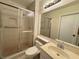 Bathroom with shower/tub combo and vanity at 617 Hidden Valley Dr, Henderson, NV 89002