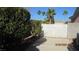 Backyard with gate and mature shrubs at 8637 Stone Harbor Ave, Las Vegas, NV 89145