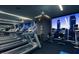 Modern gym with treadmills, cardio equipment, and city views at 4381 W Flamingo Rd # 3121, Las Vegas, NV 89103