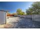 Large backyard with gravel and block wall at 511 E Simkins Rd, Pahrump, NV 89060