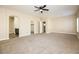 Large main bedroom with carpet and private bathroom access at 9500 Alma Ridge Ave, Las Vegas, NV 89178