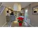 Kitchen dining area with a large island and access to the backyard at 3368 Epson St, Las Vegas, NV 89129