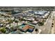 Aerial view of single-Gathering home with pool, showcasing surrounding neighborhood at 2106 Spencer St, Las Vegas, NV 89104