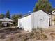 Detached corrugated metal garage at 21 E Ave, McGill, NV 89318