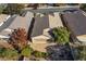 Aerial view showcasing house and neighborhood at 2315 Meteor Shower St, Henderson, NV 89044