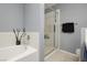 Relax in this spa-like bathroom, featuring a soaking tub and a separate shower at 3576 Judah Way, Las Vegas, NV 89147