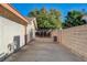 Side yard access with double gate entry at 637 Paloma Dr, Boulder City, NV 89005