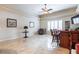 Game room with wet bar, seating area, and large screen tv at 7110 Crowntop Cir, Las Vegas, NV 89118