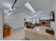 Spacious living room featuring a fireplace and tile floors at 1713 Serafina St, Las Vegas, NV 89102