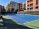 Well-maintained tennis court for residents' recreation at 59 E Agate Ave # 205, Las Vegas, NV 89123