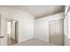 Well-lit bedroom featuring a vaulted ceiling and roomy closet at 5413 Aegean Way, Las Vegas, NV 89149