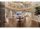 Grand entry with double staircase and hardwood floors at 8 Rue Mediterra Dr, Henderson, NV 89011