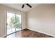 Bedroom with sliding glass door to patio at 517 Red Canvas Pl, Las Vegas, NV 89144