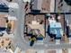 Aerial view of house and neighborhood at 5421 E Chasemoor St, Pahrump, NV 89061