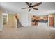 Living area with staircase and open floor plan at 1196 Pancole Ct # 0, Henderson, NV 89052