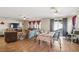 Bright dining area with hardwood floors and patio access at 705 Coastal Lagoon St, Henderson, NV 89002