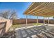 Backyard with covered patio and gravel landscaping at 1904 Leaning Pine Way, Las Vegas, NV 89128