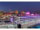 Aerial view of building and surrounding area, showcasing the building's location and proximity to city landmarks at 205 E Harmon Ave # 908, Las Vegas, NV 89169