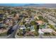 Aerial view of house and surrounding neighborhood at 8480 W Ann Rd, Las Vegas, NV 89149