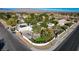 Aerial view of house and large backyard, showing curb appeal at 8480 W Ann Rd, Las Vegas, NV 89149