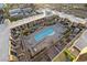 Aerial view of community pool and surrounding amenities at 353 E Bonneville Ave # 1106, Las Vegas, NV 89101