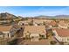 Aerial view of the home and backyard during the day at 10421 Linfield Pl, Las Vegas, NV 89134