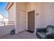 Unit entry with private door and seating area at 1405 S Nellis Blvd # 2084, Las Vegas, NV 89104