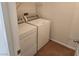 Laundry room with washer and dryer included at 5909 Mount Auburn St, Las Vegas, NV 89130