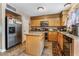 Kitchen with granite countertops and stainless steel appliances at 1071 Nordyke Ave, Henderson, NV 89015