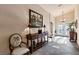 Well-lit entryway with a console table and seating at 2234 Dillons Cove Dr, Laughlin, NV 89029