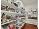 Well-organized pantry with ample shelving for storage at 2721 Crystal Beach Dr, Las Vegas, NV 89128